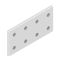 MODULAR SOLUTIONS TIE PLATE 90MM X 180MM X 6MM&lt;BR&gt;CREATES RIGHT ANGLE, WITH STAINLESS STEEL HARDWARE